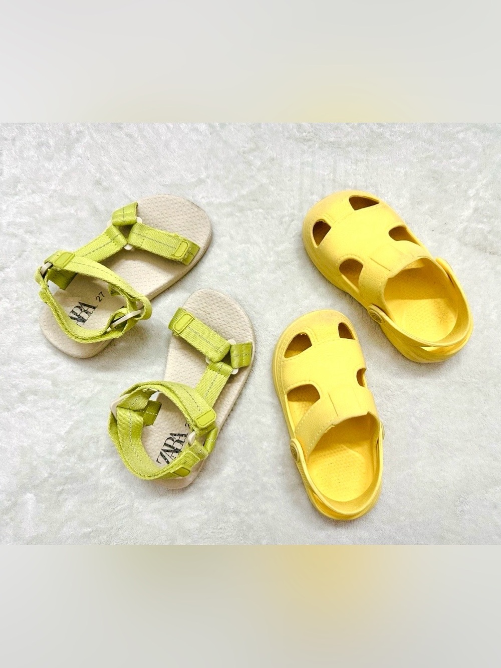 Girl Lot Shoes Sandals Size 10 Zara Yellow